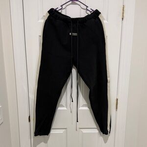 Essentials Black and Cream Joggers